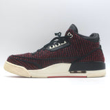 Anna Wintour AWOK x Nike Air Jordan 3 Retro Sneakers Black/Red Tweed Size 9.5
