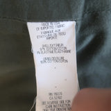 Helmut Lang Draped Moto Jacket Olive Stretch Cotton Size Small