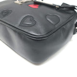Saint Laurent Monogram Lou Hearts Camera Bag Black Leather Crossbody