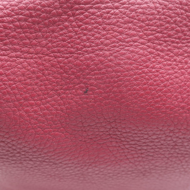 Chloe Marcie Medium Crossbody Saddle Bag Red Grained Leather