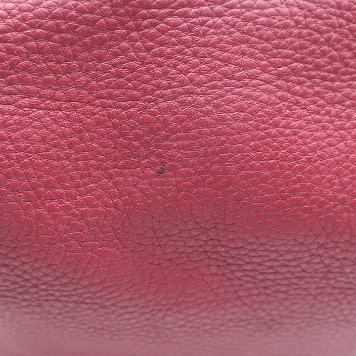Chloe Marcie Medium Crossbody Saddle Bag Red Grained Leather
