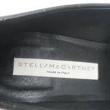 Stella McCartney Perforated Logo Pumps Black Faux Leather Size 38 NEW