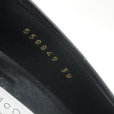 Stella McCartney Perforated Logo Pumps Black Faux Leather Size 38 NEW