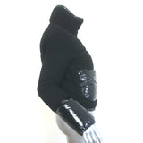 Herno Tweed Down Puffer Jacket Black Cotton-Blend Size 36