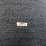 Herno Tweed Down Puffer Jacket Black Cotton-Blend Size 36