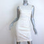 Elizabeth and James Levine Sleeveless Dress Cream Laser Cut Neoprene Size 6