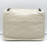 Saint Laurent Baby Niki Shoulder Bag Off-White Vintage Leather Crossbody