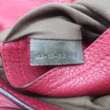 Chloe Marcie Medium Crossbody Saddle Bag Red Grained Leather