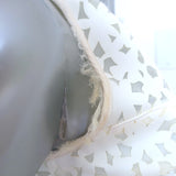 Elizabeth and James Levine Sleeveless Dress Cream Laser Cut Neoprene Size 6