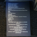 Herno Tweed Down Puffer Jacket Black Cotton-Blend Size 36