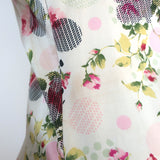 Christian Dior Lace-Trim Camisole Cream Floral Print Silk Size US 6 Tank Top