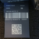 Herno Tweed Down Puffer Jacket Black Cotton-Blend Size 36