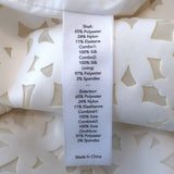 Elizabeth and James Levine Sleeveless Dress Cream Laser Cut Neoprene Size 6