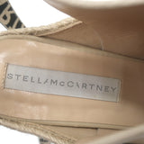 Stella McCartney Gaia Alter Mat Platform Espadrille Wedges Nude Size 37