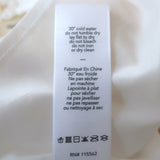 Elizabeth and James Levine Sleeveless Dress Cream Laser Cut Neoprene Size 6