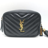 Saint Laurent Lou Belt Bag Black Quilted Leather