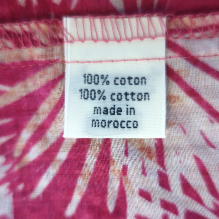 Hartford One Shoulder Ruffle Top Helga Fuchsia Printed Cotton Voile Size 1 NEW