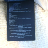 Herno Tweed Down Puffer Jacket Cream Cotton-Blend Size 36 NEW