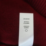 FRAME Cashmere Puff Shoulder Sweater Oxblood Size Extra Small Crewneck Pullover