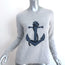 Autumn Cashmere Anchor Sweater Light Gray Size Extra Small Layered-Back Pullover