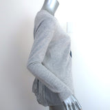 Autumn Cashmere Anchor Sweater Light Gray Size Extra Small Layered-Back Pullover