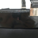 Vintage Gucci Medium Nylon Tote Black Patent Leather-Trimmed Shoulder Bag