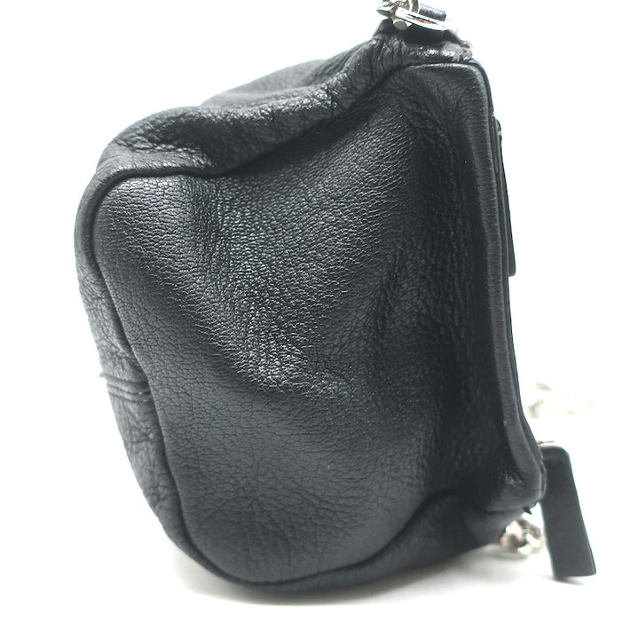 Givenchy Mini Pandora Chain Crossbody Bag Black Leather