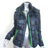 Authier Taormina Camo Hooded Puffer Jacket Navy Size 44