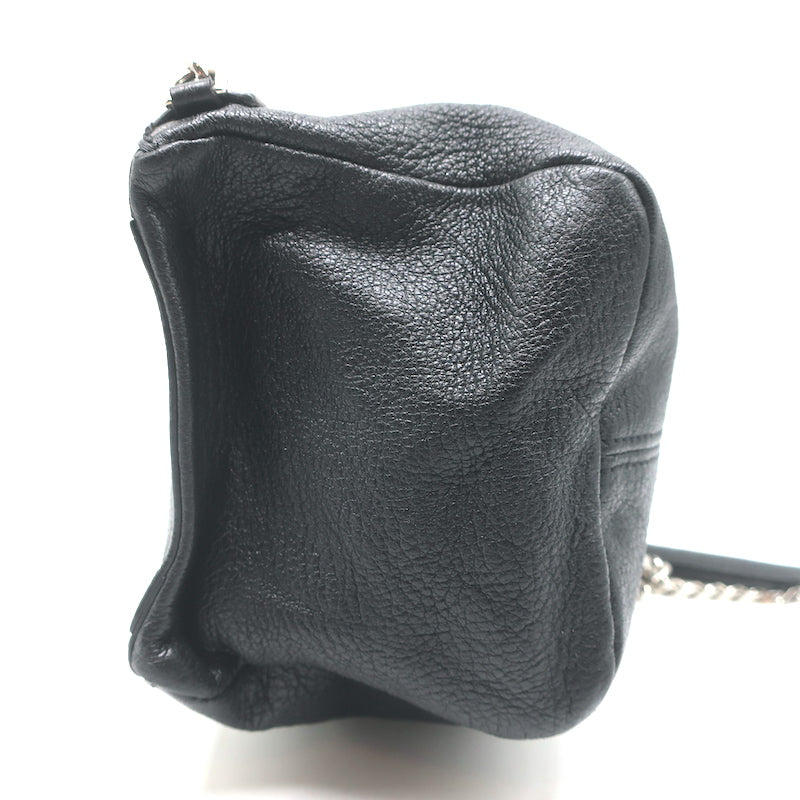 Givenchy Mini Pandora Chain Crossbody Bag Black Leather