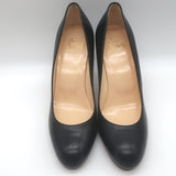 Christian Louboutin New Simple 85 Pumps Black Leather Size 39