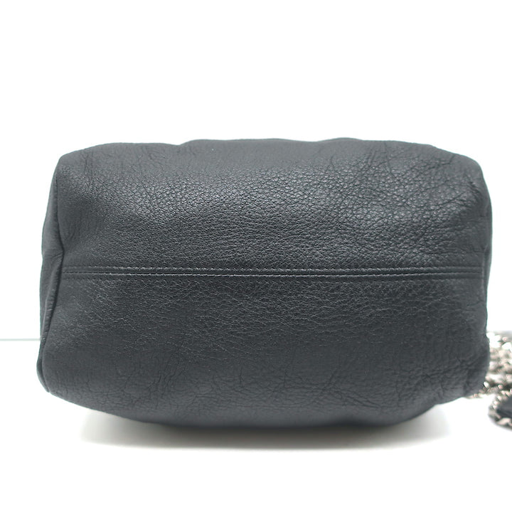 Givenchy Mini Pandora Chain Crossbody Bag Black Leather