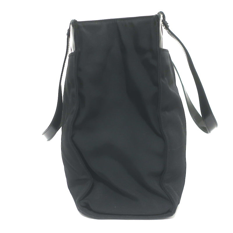 Vintage Gucci Medium Nylon Tote Black Patent Leather-Trimmed Shoulder Bag