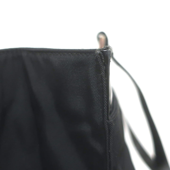 Vintage Gucci Medium Nylon Tote Black Patent Leather-Trimmed Shoulder Bag