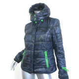 Authier Taormina Camo Hooded Puffer Jacket Navy Size 44