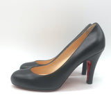 Christian Louboutin New Simple 85 Pumps Black Leather Size 39