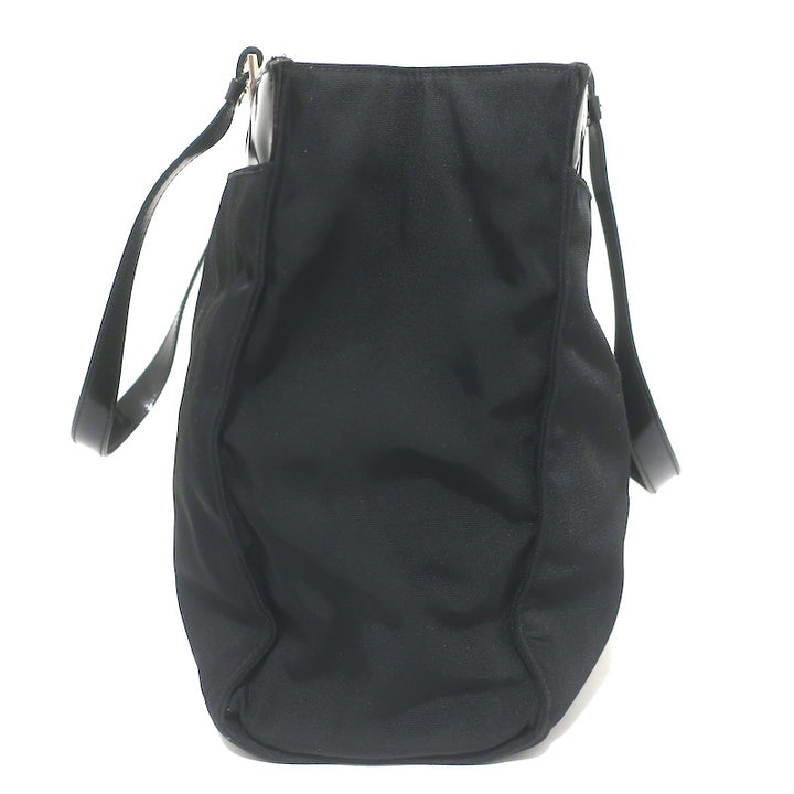 Vintage Gucci Medium Nylon Tote Black Patent Leather-Trimmed Shoulder Bag