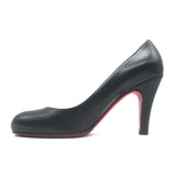 Christian Louboutin New Simple 85 Pumps Black Leather Size 39
