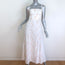 Reformation Starfruit Tie-Back Midi Dress Cream Floral Print Linen Size 6