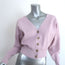 A.L.C. Peters V-Neck Cropped Cardigan Lilac Stretch Knit Size Extra Small