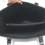 Vintage Gucci Medium Nylon Tote Black Patent Leather-Trimmed Shoulder Bag