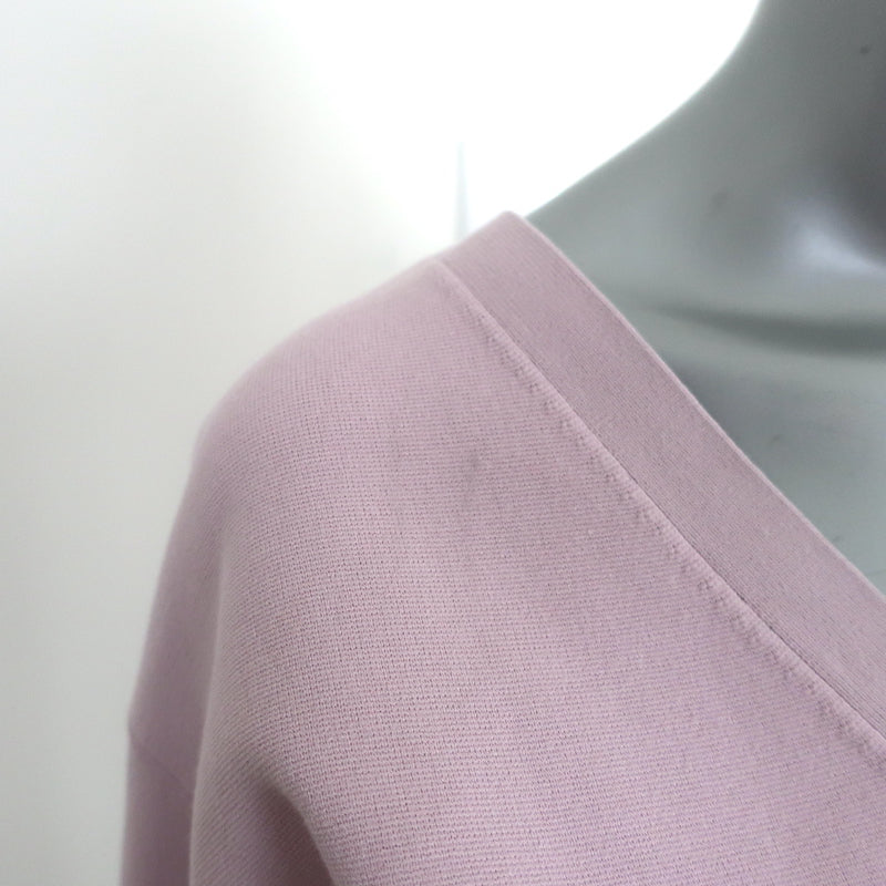 A.L.C. Peters V-Neck Cropped Cardigan Lilac Stretch Knit Size Extra Small
