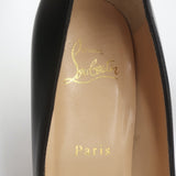 Christian Louboutin New Simple 85 Pumps Black Leather Size 39