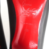 Christian Louboutin New Simple 85 Pumps Black Leather Size 39