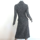 Isabel Marant Etoile Overton Double Breasted Coat Charcoal Boucle Tweed Size 36