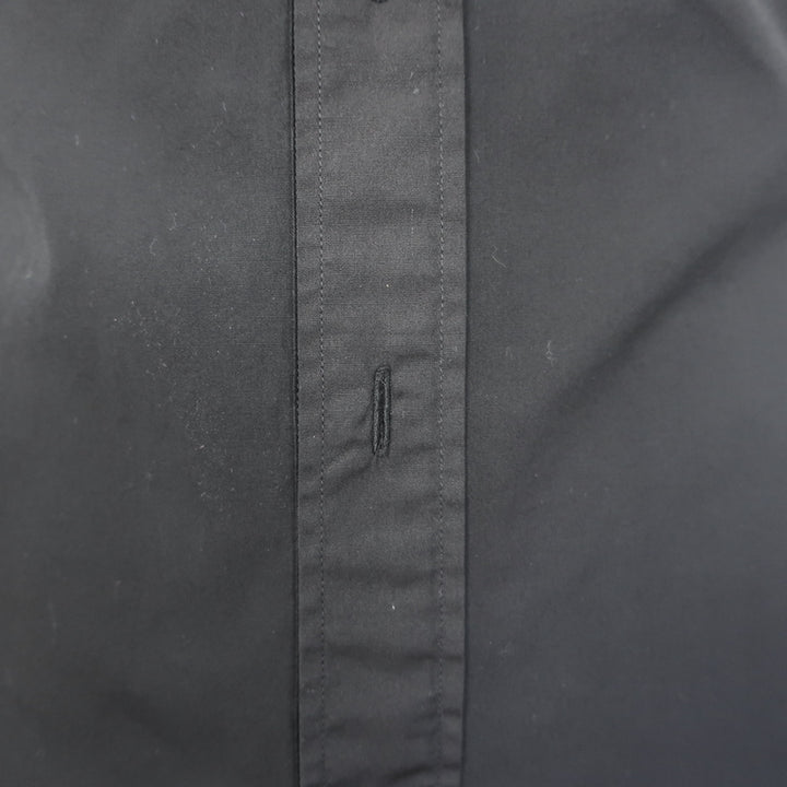 Dior Homme Contrast-Seam Shirt Black Cotton Size 37