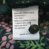 Trovata Birds of Paradis Bailey Blouse Forest Fern Print Cotton Size Small