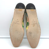Jimmy Choo Watson Cap Toe Ballet Flats Snakeskin-Embossed Leather Size 38