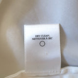 A.L.C. Lace-Up Back Top White Stretch Cotton Size 4 Short Sleeve Blouse