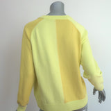 PS by Paul Smith Happy Cardigan Yellow Colorblock Cotton Knit Size Extra Small