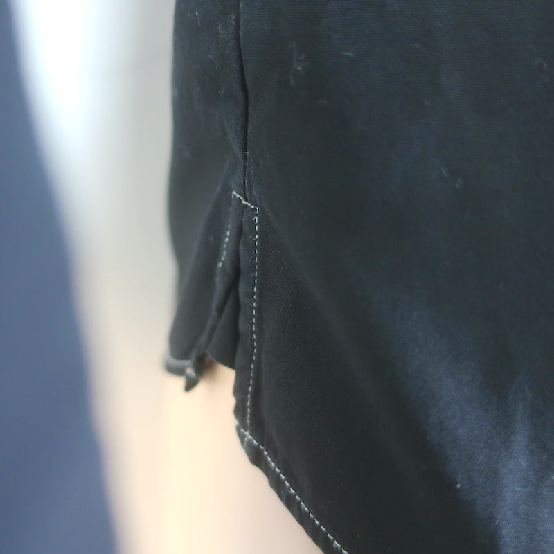 Dior Homme Contrast-Seam Shirt Black Cotton Size 37